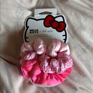 Hello Kitty Pink and White Hair Accessories Set